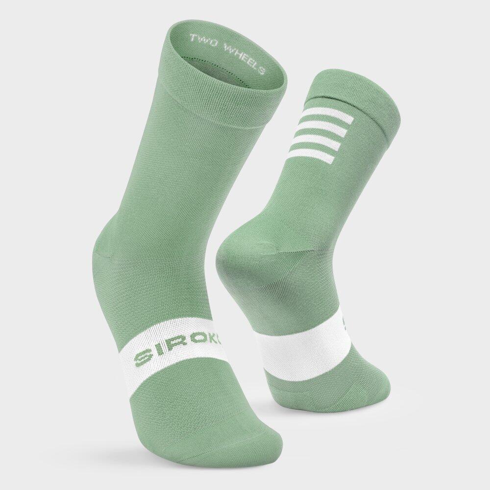 Herren und Damen Radsport Fahrradsocken S1 Olive Sa Calobra Olivgrün 3/7