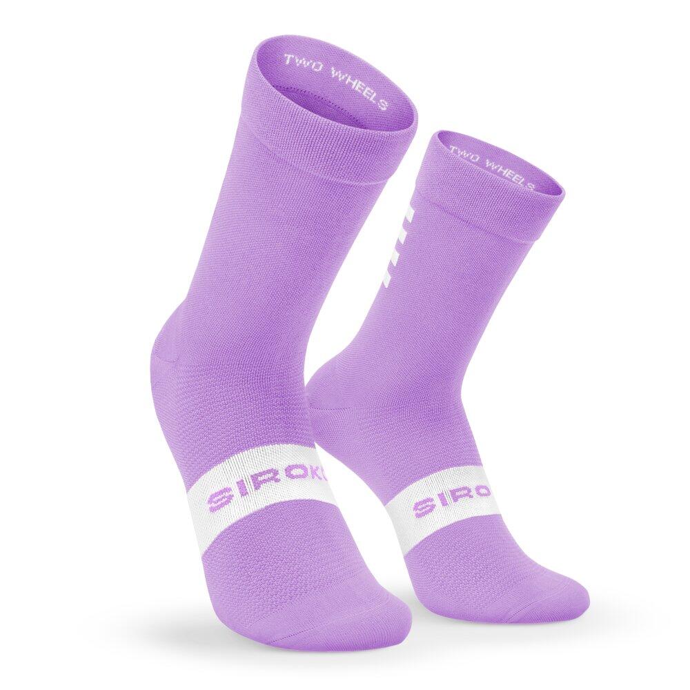 Meias de ciclismo homem e mulher s1 lilac etna lavanda