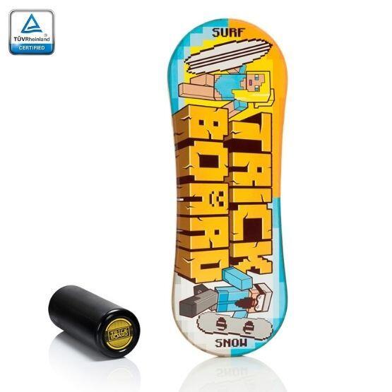 Deska do balansowania TRICKBOARD CLASSIC PIXEL z czarnym wałkiem TÜV 1/4