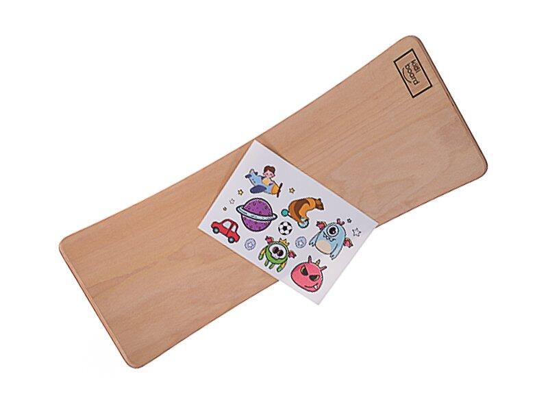 Deska do balansowania dla dzieci KidiBoard Balance Board + naklejki dla chłopca