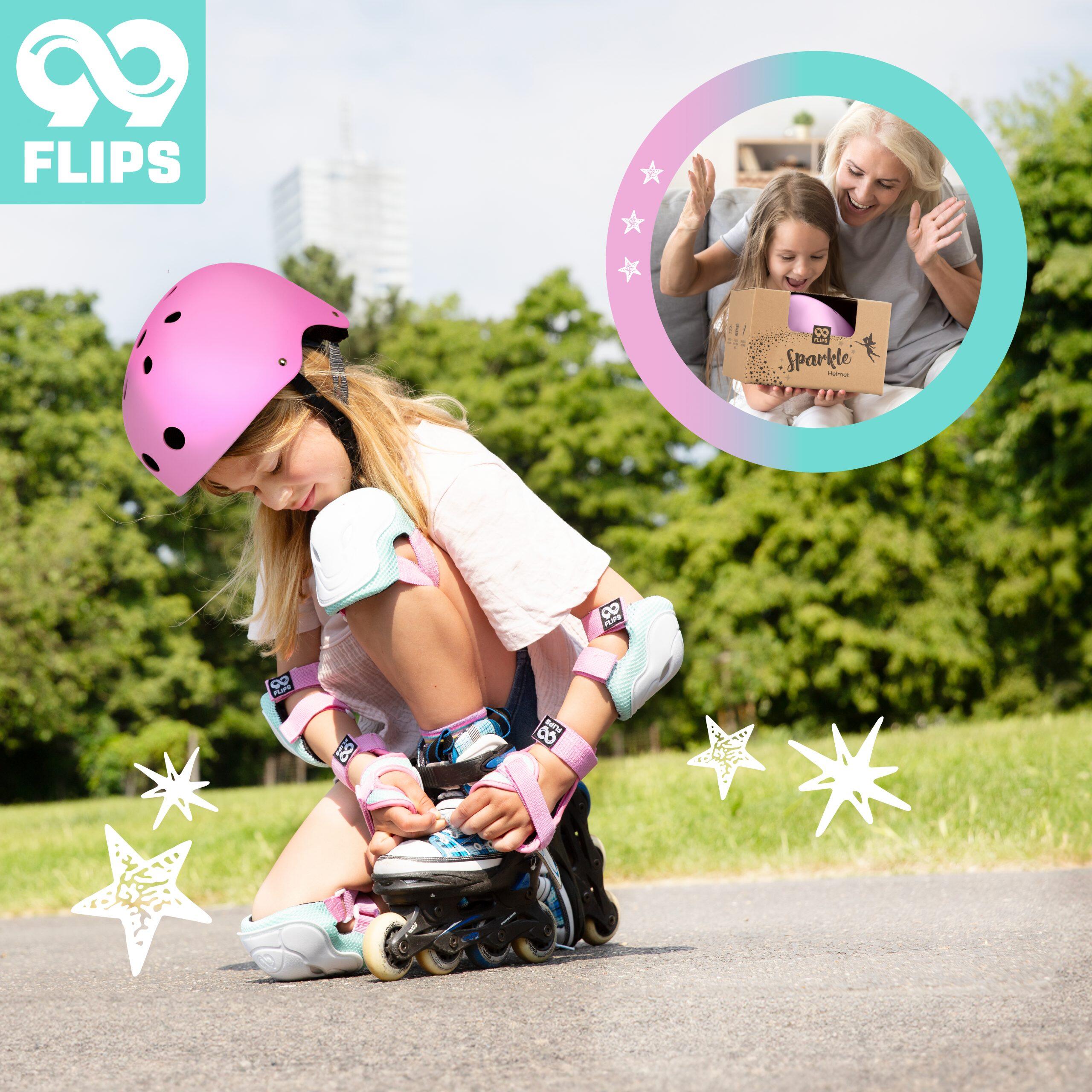 Fahrradhelm Kinder Mädchen ab 3 Jahren mit GS Skaterhelm Pink Helm Skateboard 6/6