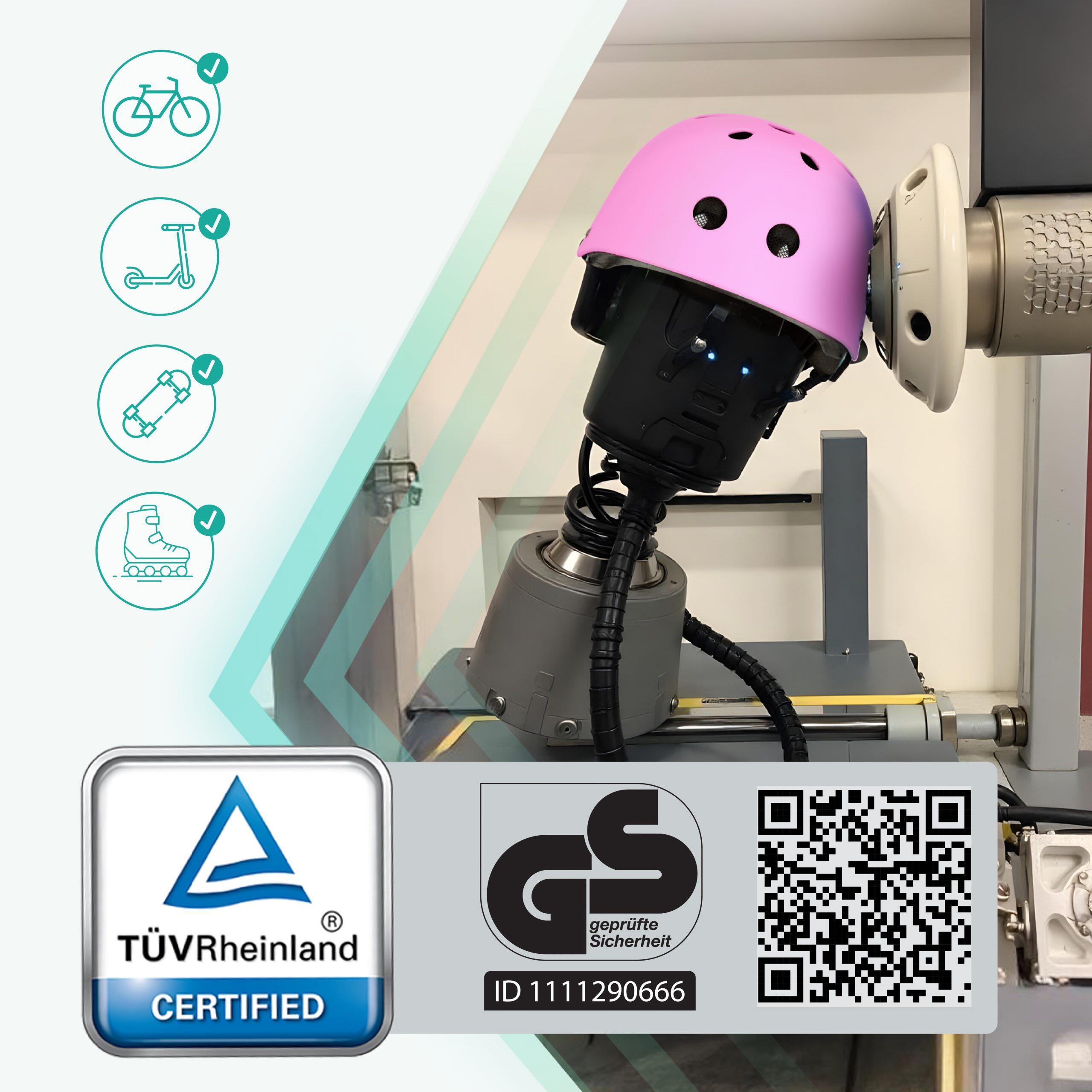 Fahrradhelm Kinder Mädchen ab 3 Jahren mit GS Skaterhelm Pink Helm Skateboard 3/6
