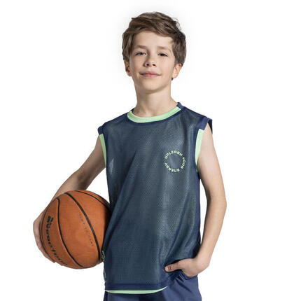 Kinder Multisport T-Shirt mit Mesh 2in1 WL5 grün