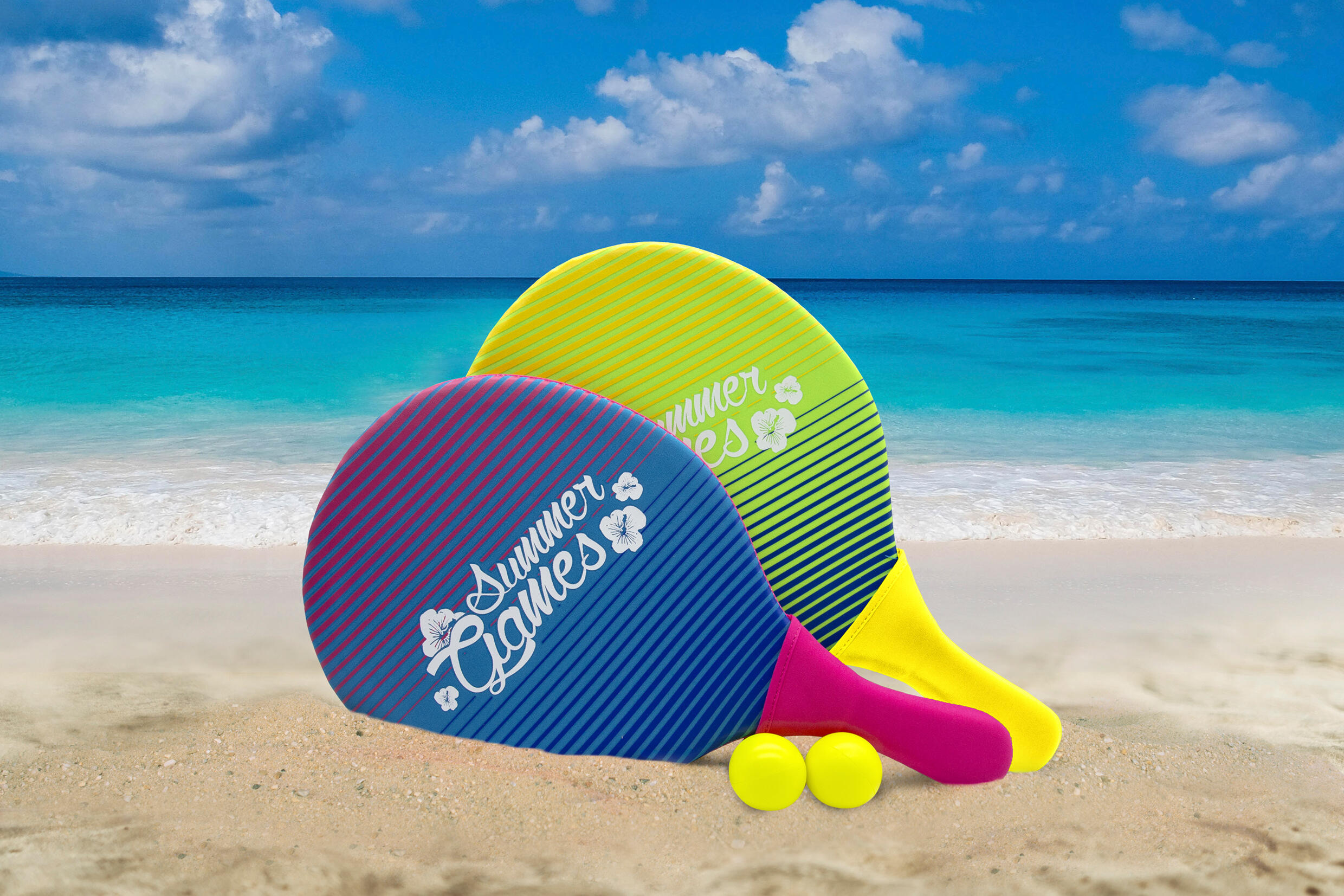 SUMMER GAMES Neopren Beach-Ball-Set 6/6