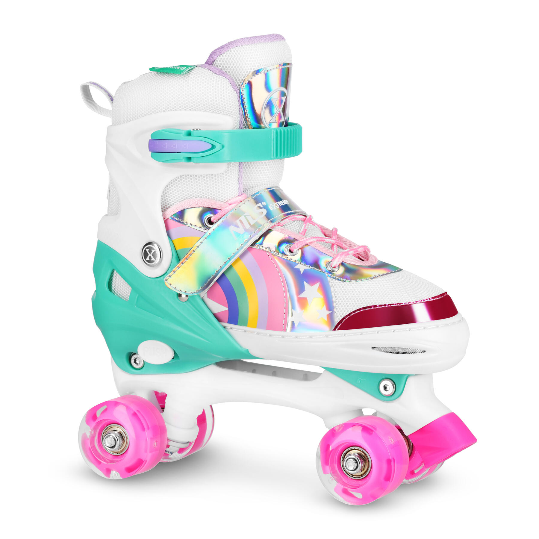 NILS EXTREME Rolschaatsen LED RAINBOW NQ0187 NILS EXTREME