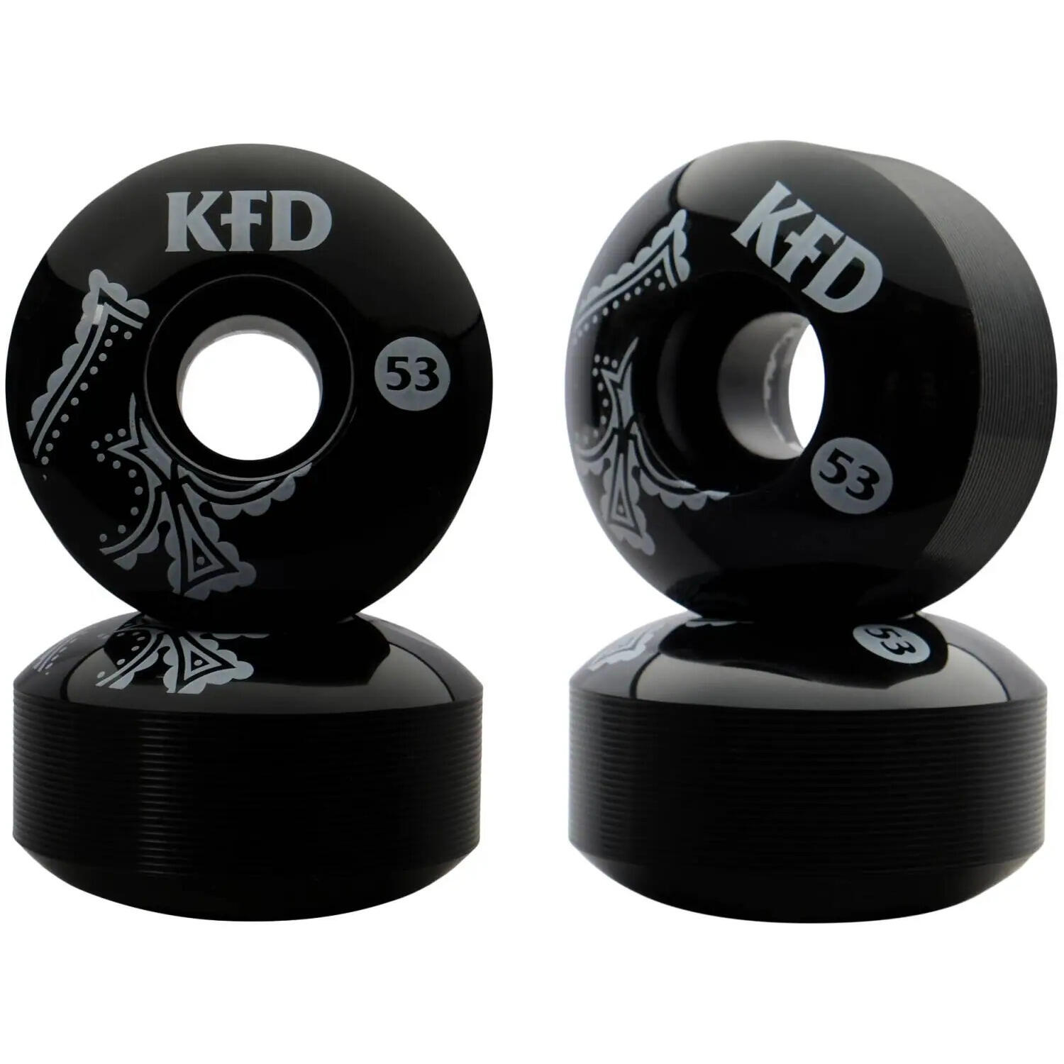 Kfd - Roue De Skateboard Kfd Team 100a (x4) - Roue - Blanc|noir - Taille Unique - Decathlon