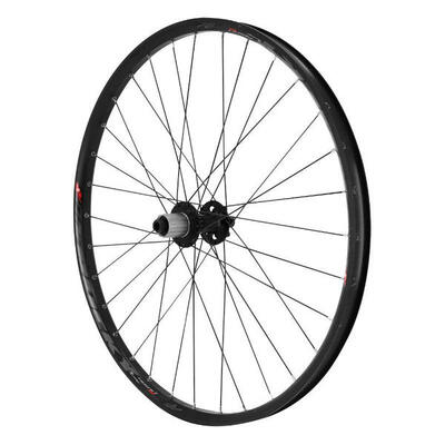 Achterwiel 6 gaats naaflager doorgaande as 32 spaaks velg velox trucky 30 boost