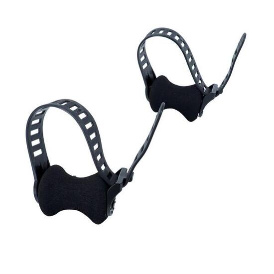 Coppia di cinghie con supporto in schiuma per tubo di plastica da 25 mm Mottez