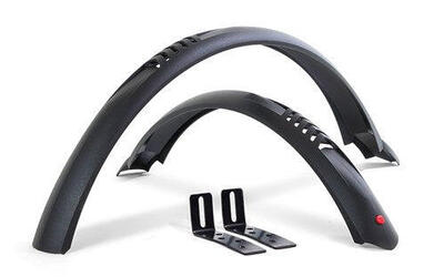 Hebie Taipan MTB Schutzblech-Set 24 Zoll 55 mm Schwarz
