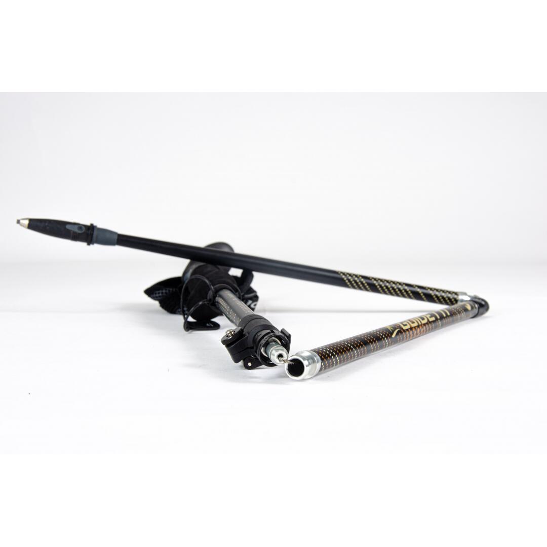 Bâton Grande Randonnée Pliable - FLASHLOCK CARBONE/ALU MK2 AMBRE 4/5