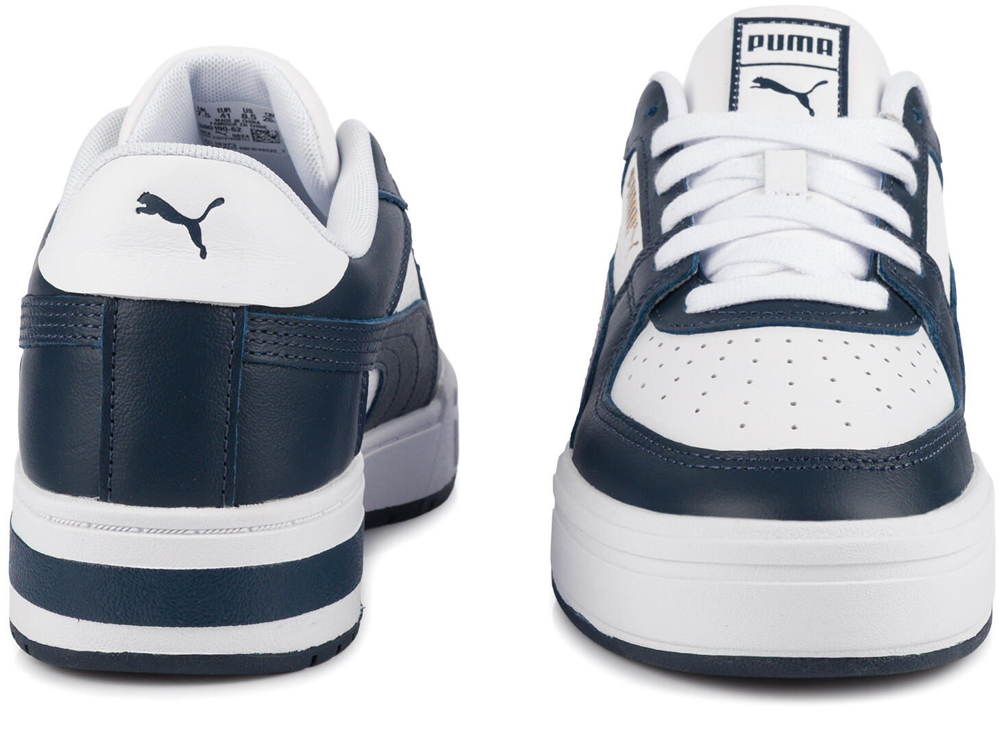 Męskie buty sportowe sneakersy skórzane biało granatowe CA PRO CLASSIC 5/7