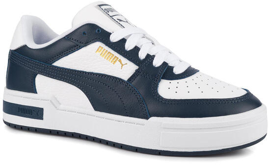 Męskie buty sportowe sneakersy skórzane biało granatowe CA PRO CLASSIC