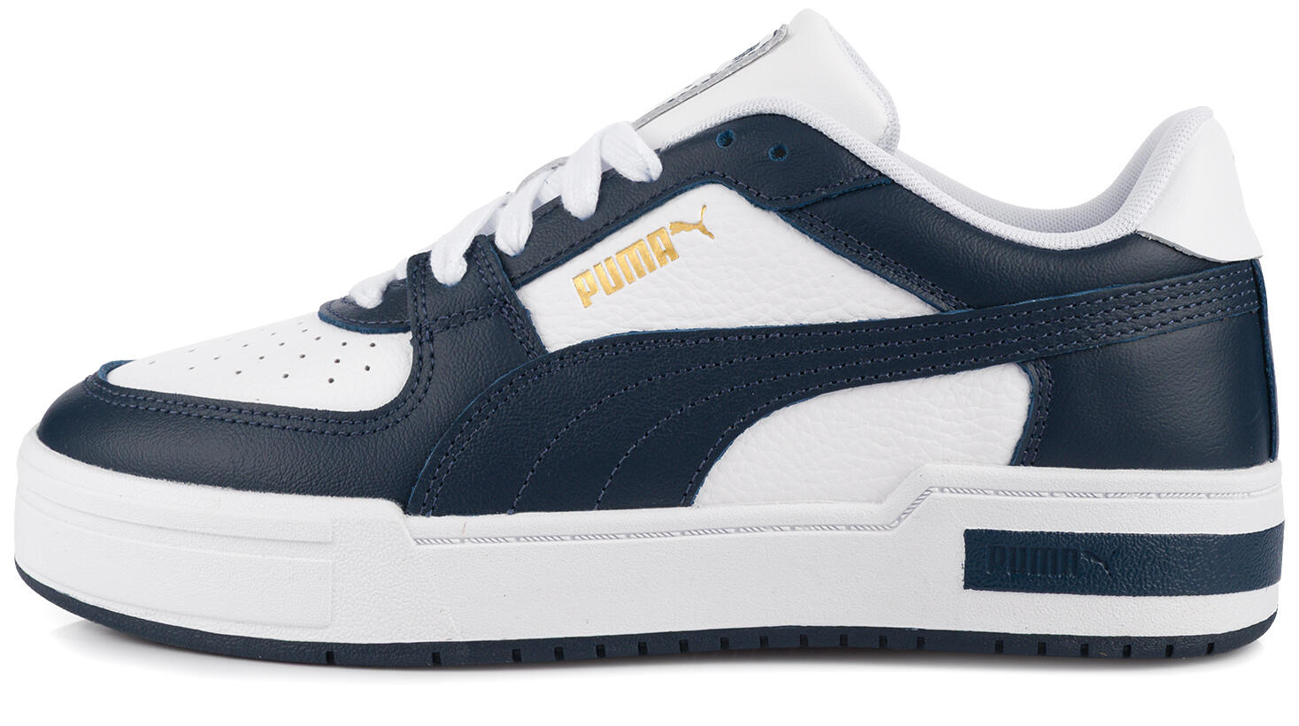 Męskie buty sportowe sneakersy skórzane biało granatowe CA PRO CLASSIC 2/7