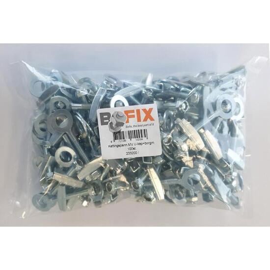 Bofix 233200 tendicatena per bici 65 mm metallo argento.