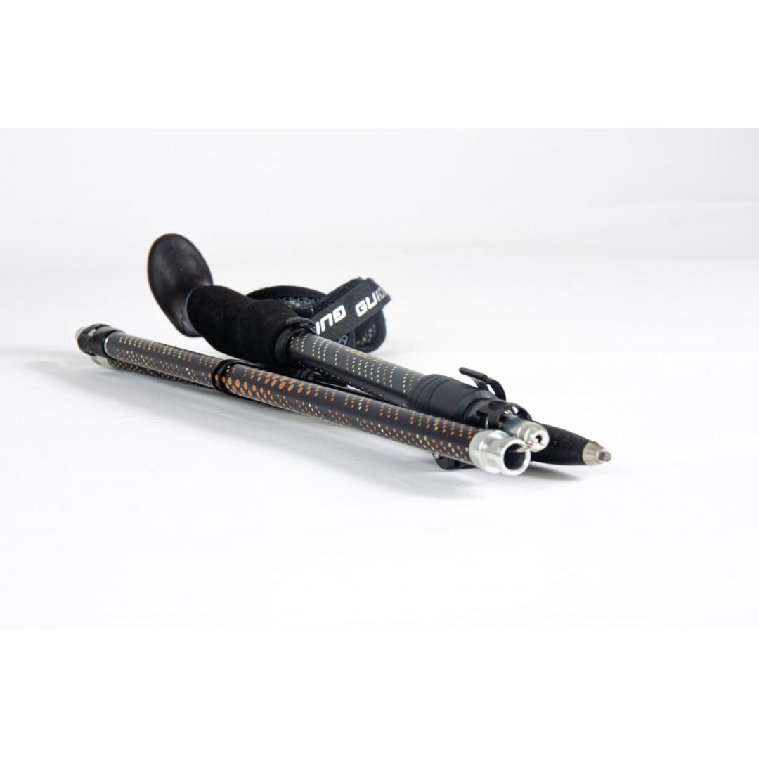 Bâton Grande Randonnée Pliable - FLASHLOCK CARBONE MK2 - AMBRE 4/5