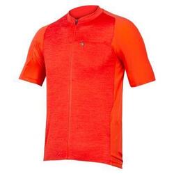 Maillot Manches Courtes Enfant Endura GV500 Reiver Paprika Orange