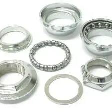 1" Threaded Steel BMX Headset, 25.4 mm, Silver.