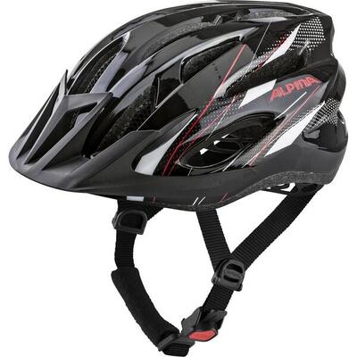 Olympic Sportswear Alpina MTB Helm MTB17 Glanz 58-61 Schwarz Weiß Rot