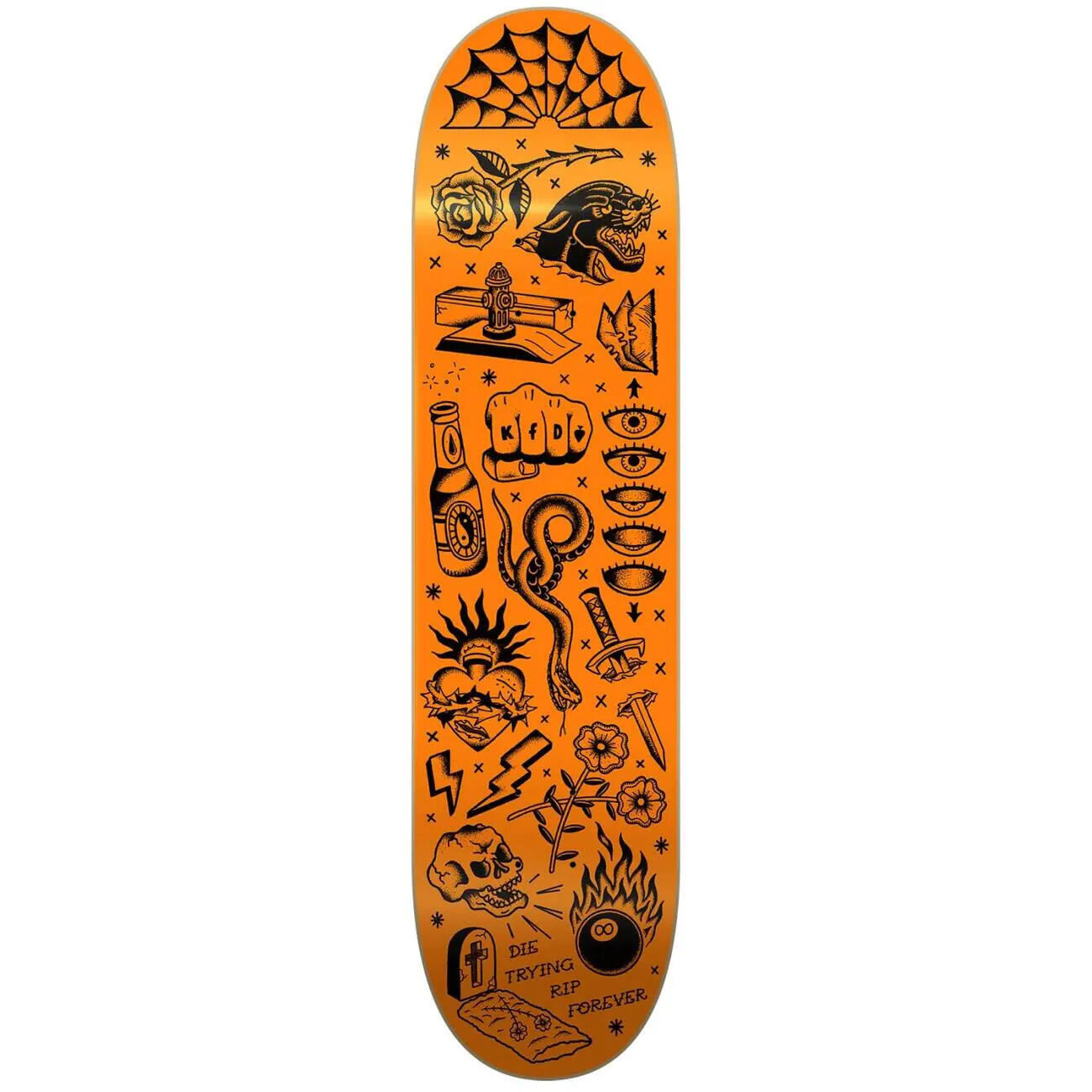 Kfd - Planche De Skate Kfd Premium Wallpaper - Planche De Skate - Orange - Taille Unique - Decathlon