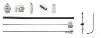 Elvedes trommelremkabelset 1700/2350 mm rvs zwart.