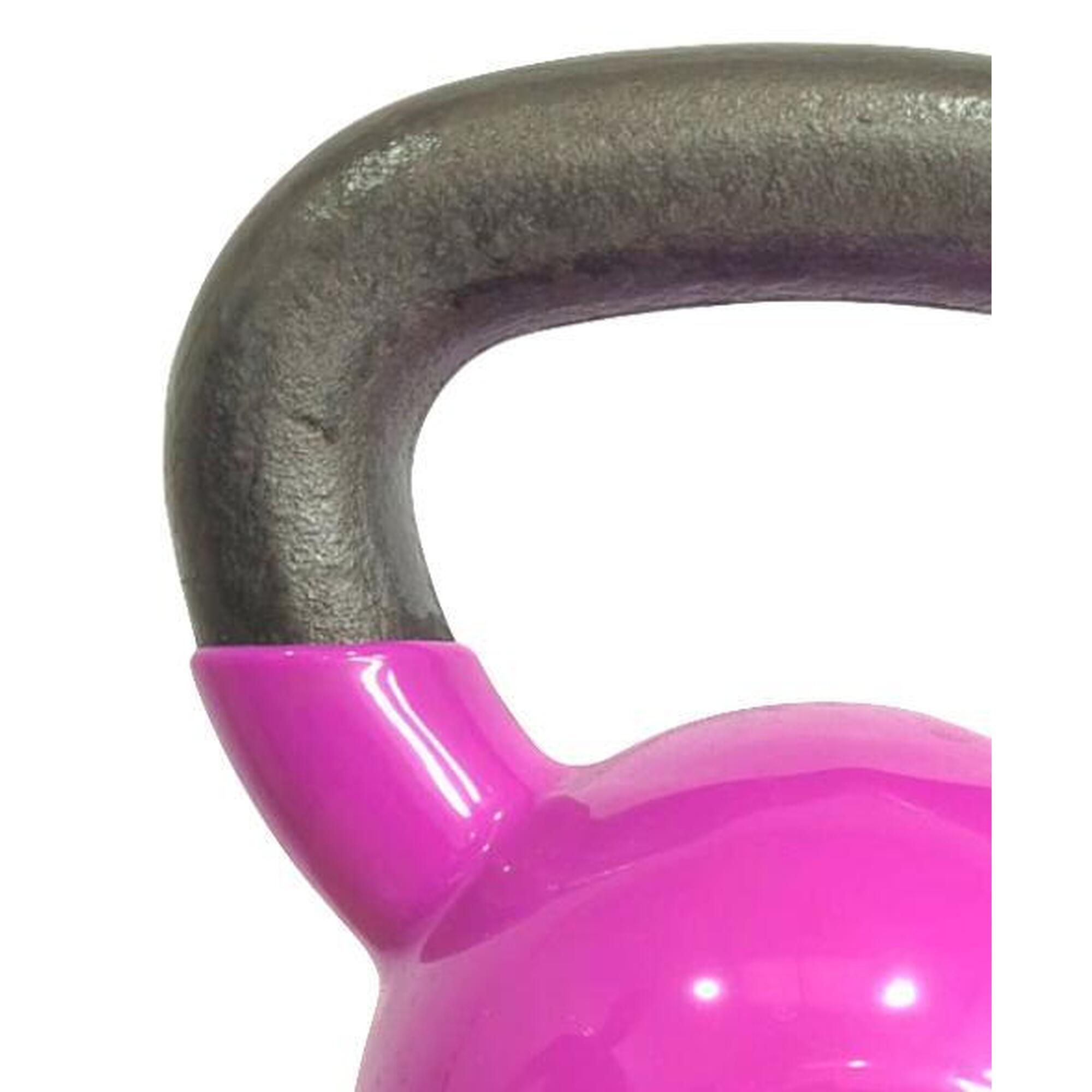 Kettlebell Pesa Rusa con Recubrimiento de Vinilo 16 kg Fitness Musculación 2/3