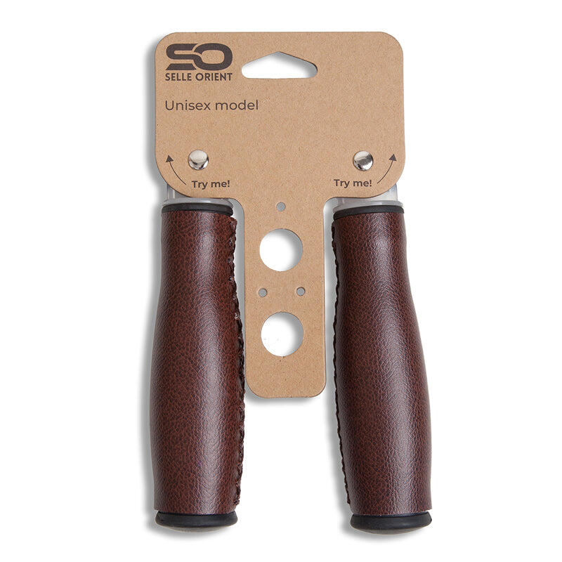SELLE ORIENT Selle Orient Fiets Handvatten 135mm Bruin Kunstleer
