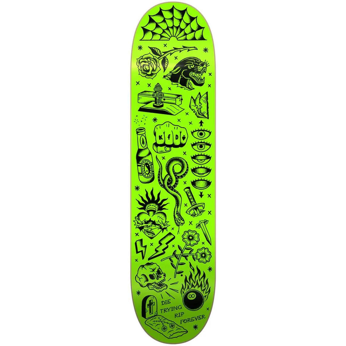 Kfd - Planche De Skate Kfd Premium Wallpaper - Planche De Skate - Noir|vert - Taille Unique - Decathlon