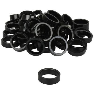 Vwp aluminium balhoofdtussenring spacer 10mm 1.1 8 zwart p 50