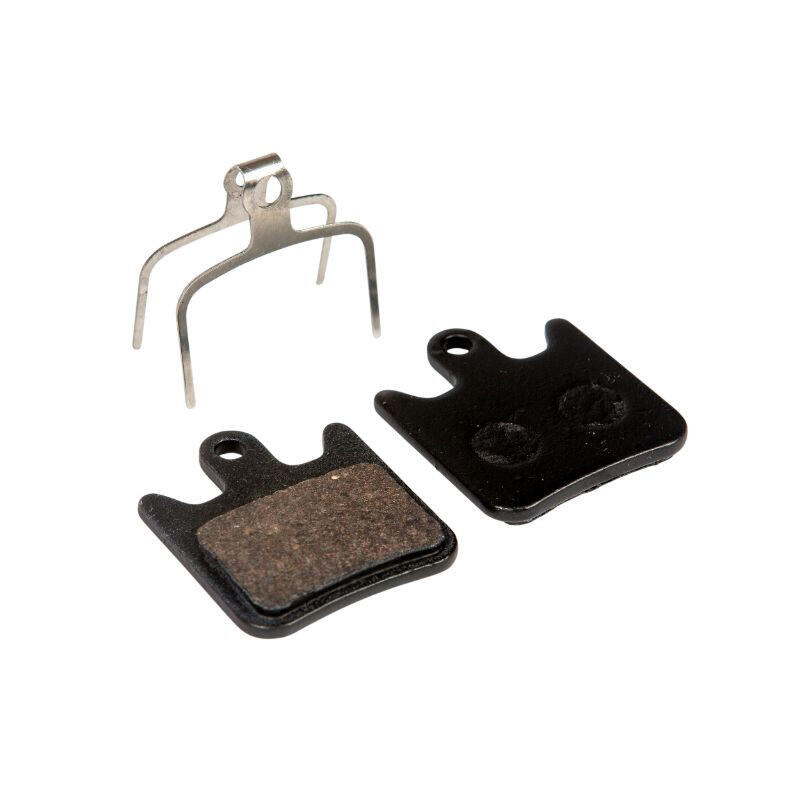 FIBRAX Coppia di pastiglie semi-metalliche per freni bicicletta con salvietta detergent
