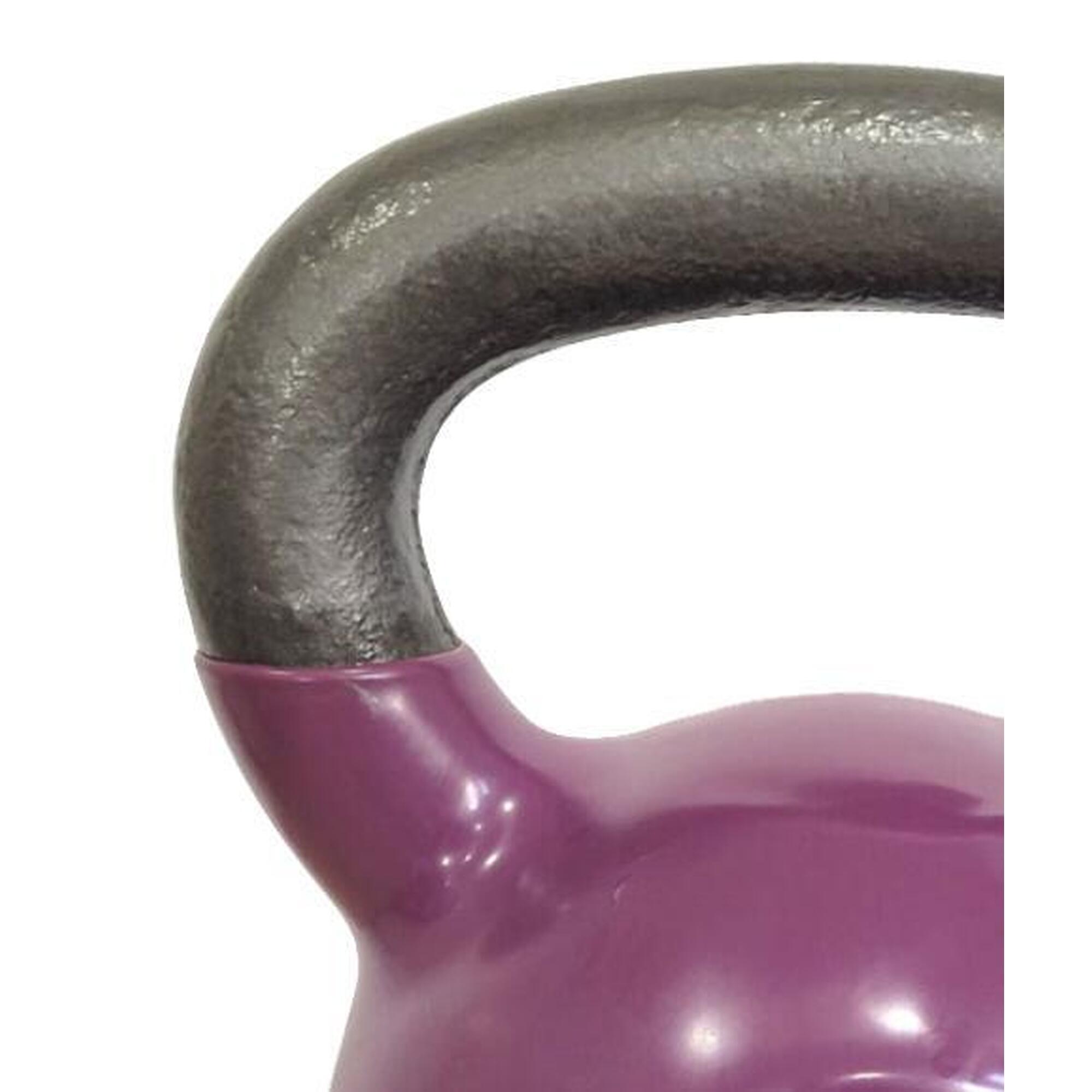 Kettlebell Pesa Rusa con Recubrimiento de Vinilo 28 kg Fitness Musculación 2/3