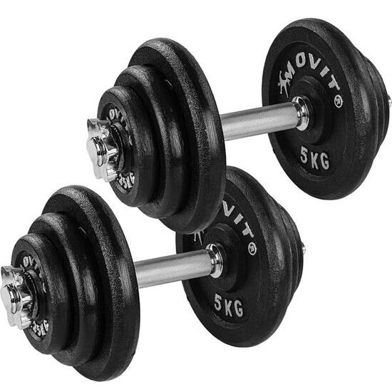 Kurzhanteln PRO 2er Set, Gusseisen Hanteln, 20kg, 30kg, 40kg, 50kg, 60kg,  30mm