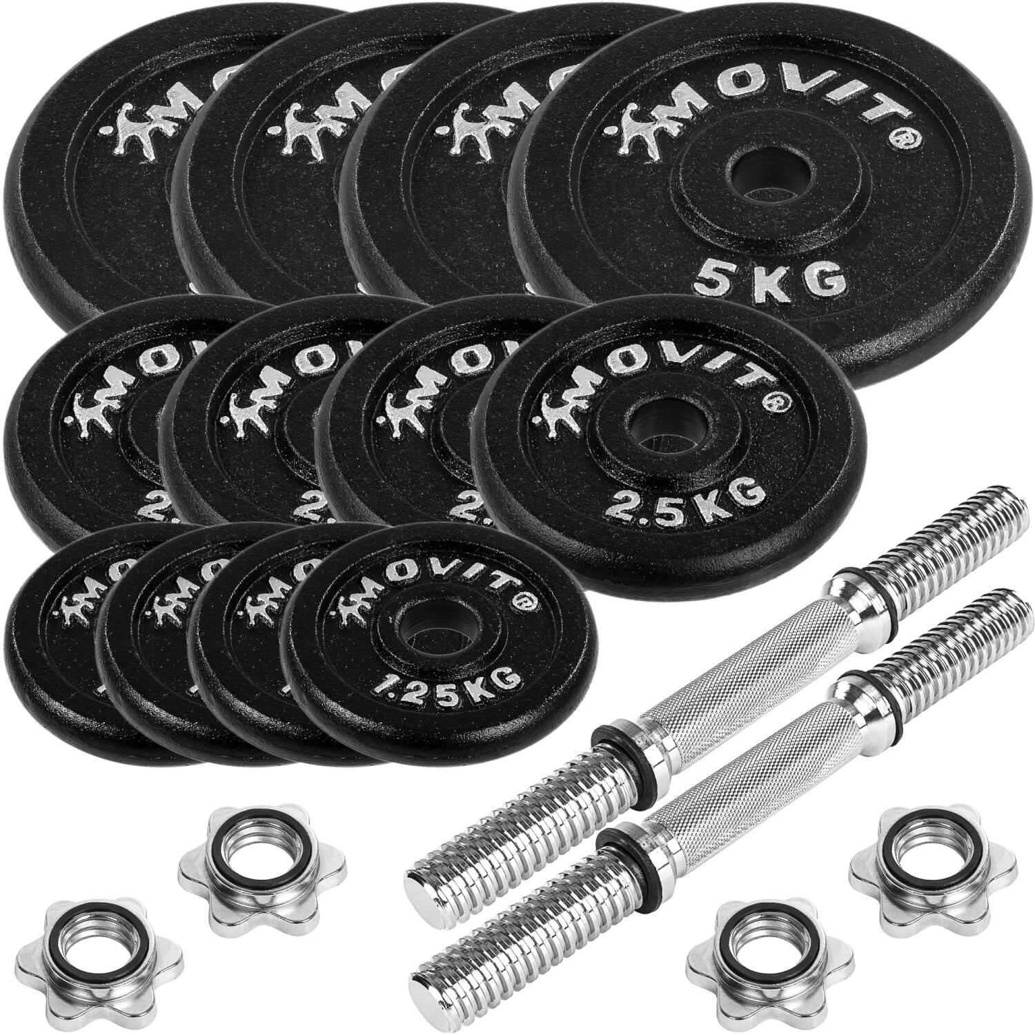 Haltères courts 2x20kg 2/7