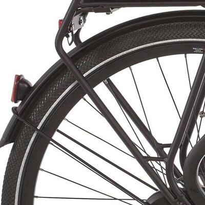 Cortina achter spatbord voor e-common in jet black matt