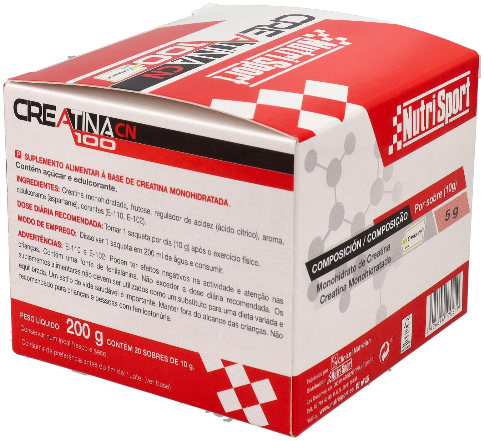 Créatine - 100g sachets de Nutrisport 2/5