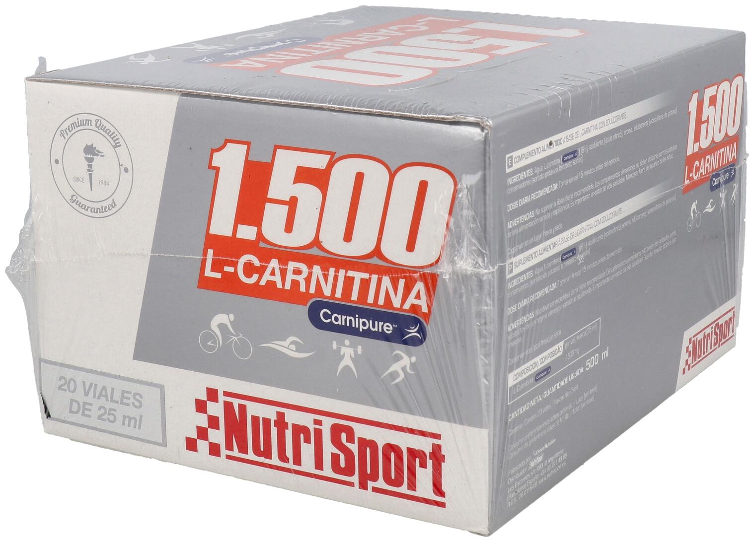 L-Carnitine 1500 - 20 vials Orange de Nutrisport 2/5