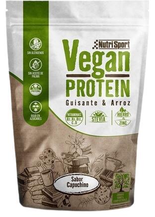 Vegan protein - 468g Chocolat noisettes de Nutrisport 2/5