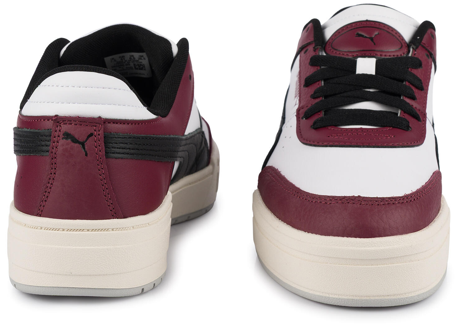 Męskie buty sportowe sneakersy skórzane biało bordowe PUMA CA PRO SPORT LTH 5/7