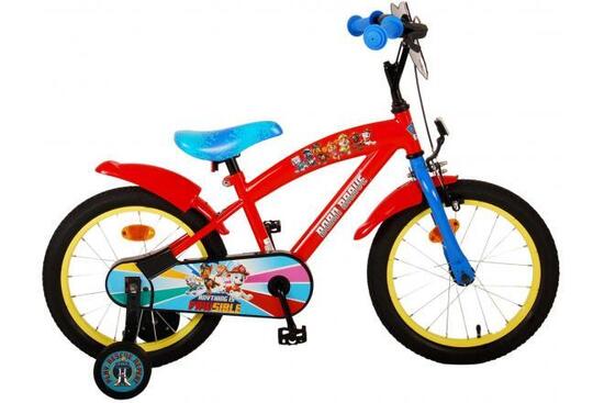 Vélo Enfant PAW Patrol - Garçons - 16 Pouces - Rouge et Bleu