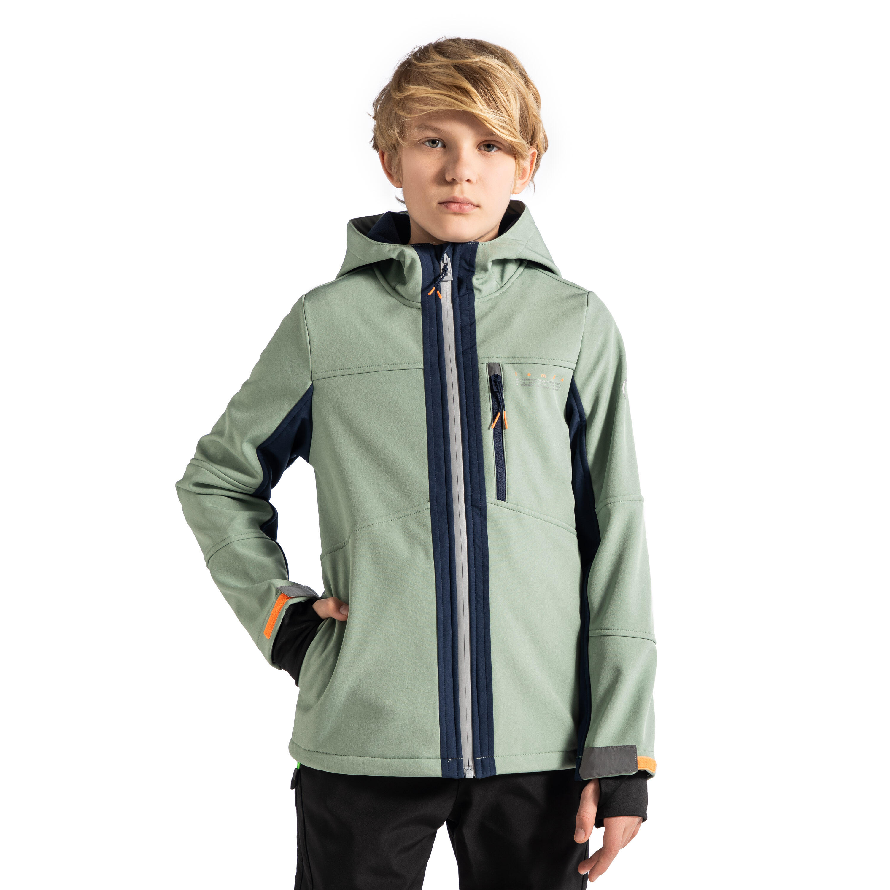 LEMON EXPLORE Kinder Wanderjacke Softshell Wasserdicht WL5 khaki