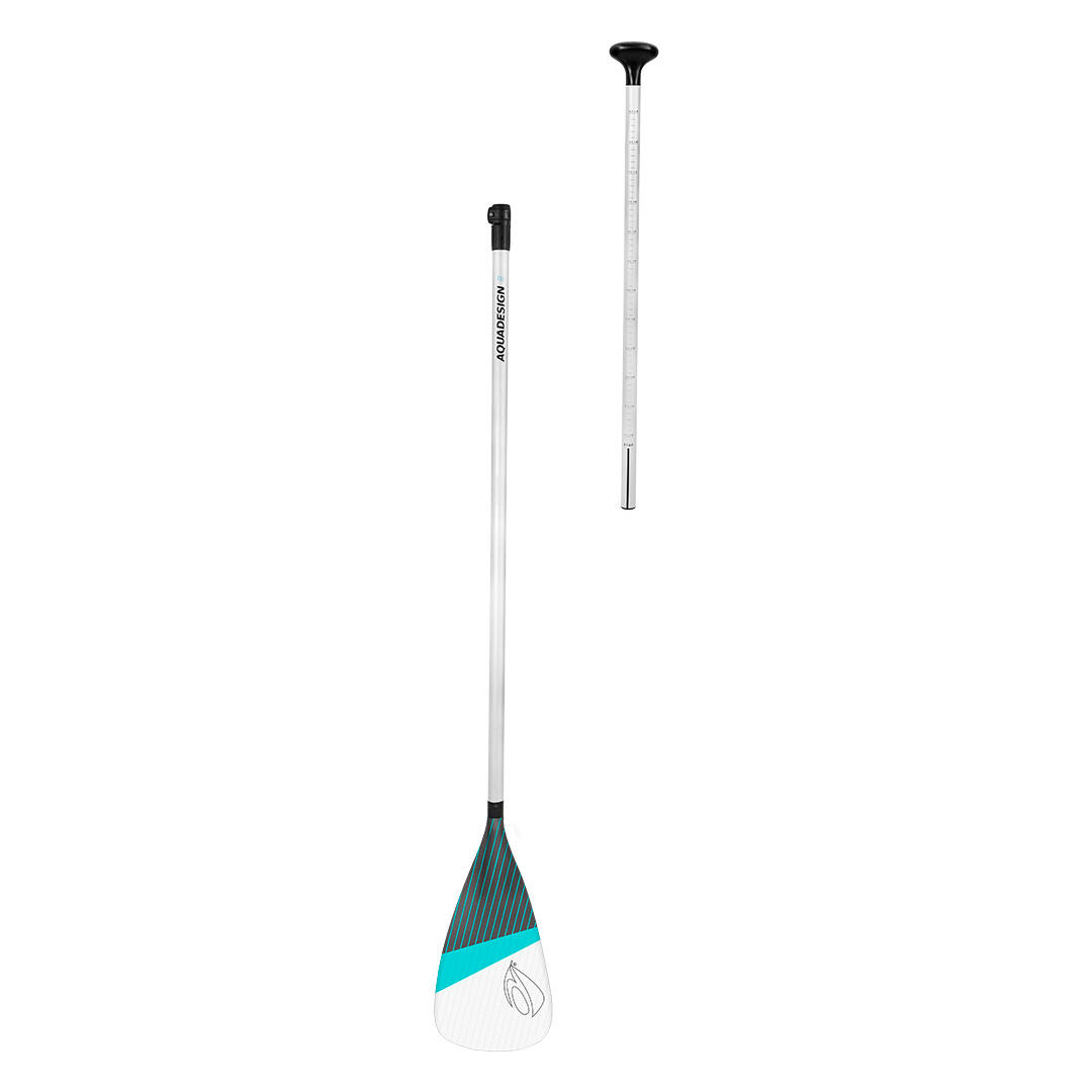 Pagaia SUP Ajustável em 2 Partes (160–220 cm) – Instinct Branco / Verde 2/2