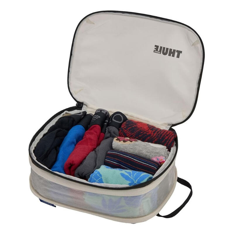 Saculet de depozitare, Thule, Compression Packing Cube, mic, alb