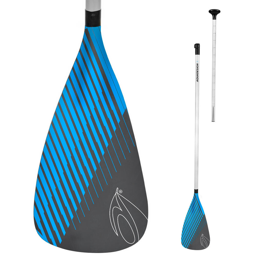 AQUADESIGN Pagaia SUP Regolabile in 2 Parti (160–220 cm) – Instinct Blu