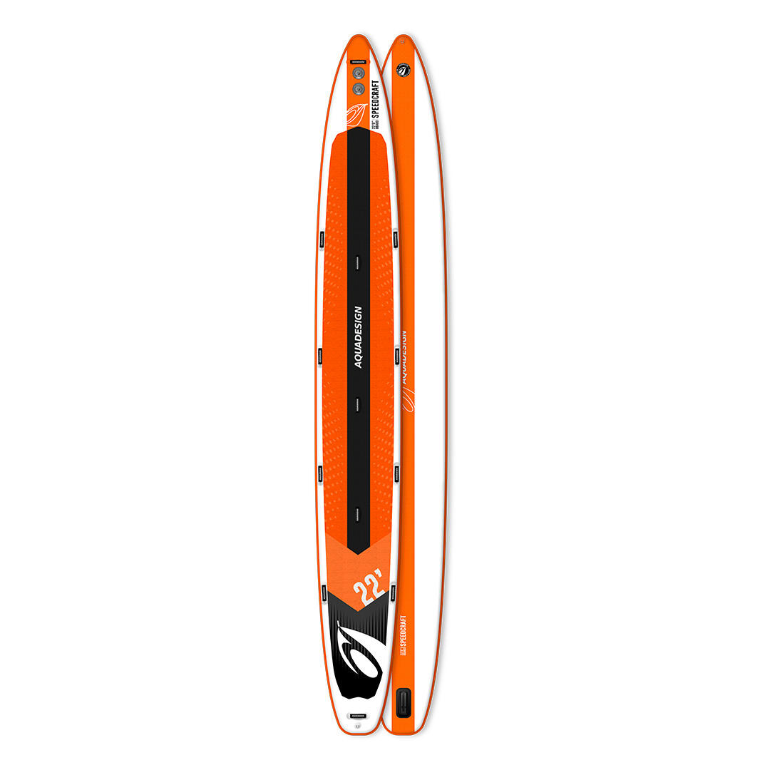 AQUADESIGN Paddle Surf Gigante de Velocidad para 4 personas – SpeedCraft 22'