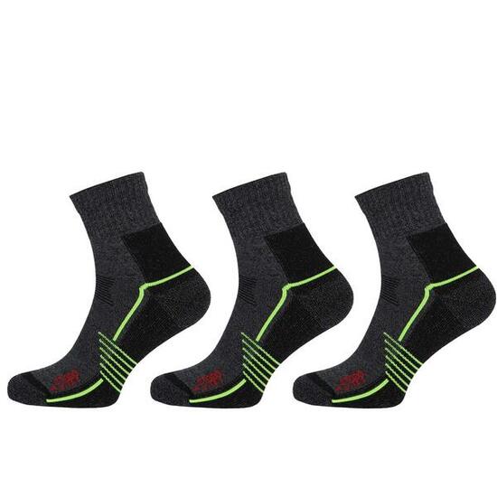 STAPP Wandersocken Quarter Active Outdoor Bamboo 3er-Pack Dunkelgrau