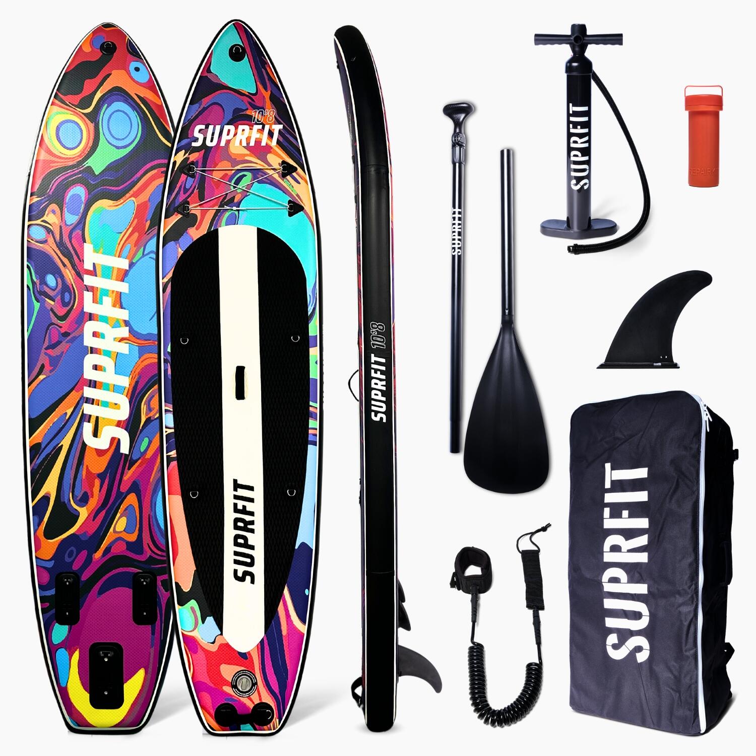 Suprfit stand-up paddling board water marble