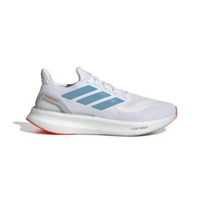 Zapatillas De Running Pureboost 5 Blancas, Azul Celeste Y Naranja