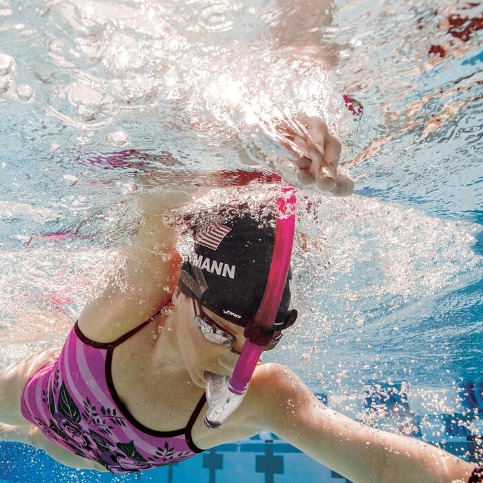 Rurka czołowa treningowa pływacka dla dzieci Finis Swimmers Snorkel