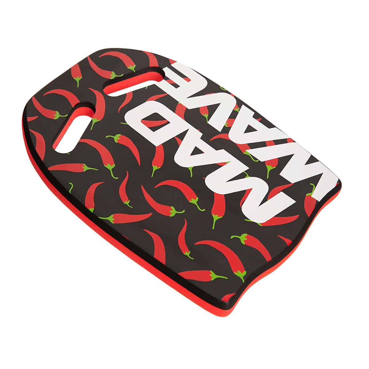 Tabla de patada Mad Wave Ergo con estampado - Roja 3/5