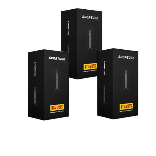 Confezione 3 unità Camera D'aria bici Pirelli Sportube 26/27.5 X 2.1/2.4 ETRTO 5