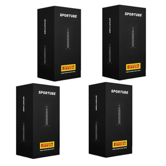 Confezione 4 unità Camera D'aria bici Pirelli Sportube 26/27.5 X 2.1/2.4 ETRTO 5